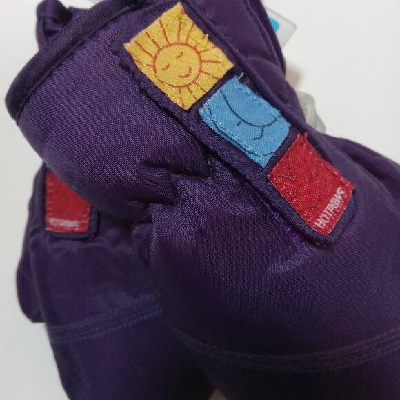Hot Paws Purple Mittens Infants Baby One Size Gloves Nylon Winter Snow New Tags - Picture 2 of 8